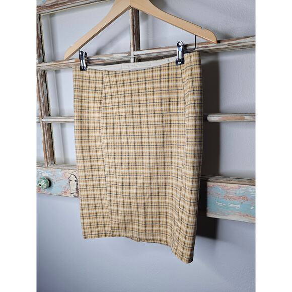 Liverpool LA Plaid Pencil Skirt with Slendering Waistband Ladies size 4P - Picture 4 of 8